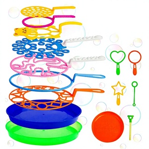 Juego de 20 varitas de burbujas grandes de plástico al por mayor para niños de 14 años en adelante, actividad de verano al aire libre con bandeja - Product Image 2