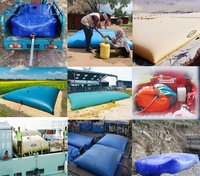 1000L 5000L 8000L 10000L Étanche Flexible Portable PVC Bâches Bâche De Stockage D'eau Réservoir De Vessie pour Agriculture Irrigation