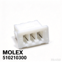 Livraison rapide - Connecteur femelle MOLEX 0510210300 3 broches 1,25 mm pour câble, boîtier de réceptacle pour appareils médicaux et électroniques