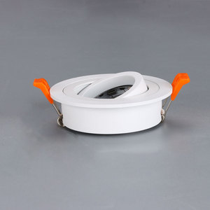 Moderno empotrado Cob Led empotrado superficie cuadrada Mr16 marco de plástico anillo Gu5.3 Gu10 Trimless <span class=keywords><strong>Downlight</strong></span> carcasa - Product Image 3