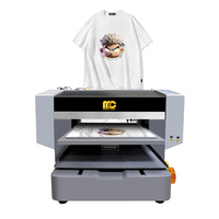 Imprimante DTG à double tête d'impression Xp600 A2 pour chaussettes et t-shirts, imprimante à plat pour impression 3D sur t-shirts