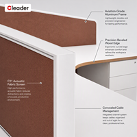 Bureau modulaire moderne cloison murale en verre chaise de bureau contemporaine poste de travail moderne bureau meubles de bureau étagère