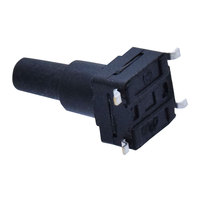 Interrupteur tactile étanche 6x6x13mm SMD 4 broches IP67 SMT bouton-poussoir momentané 12V DC 30mA