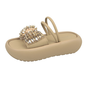 Sandalias de verano de una sola tira de seda satinada, sandalias de tacón alto estilo europeo, elegantes y modernas sandalias de tacón grueso para mujer - Product Image 6