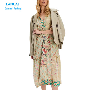 Robe décontractée élégante en coton 100% respirant, nouvelle collection, avec logo personnalisé imprimé sur le devant, idéale pour l'été – Vente en gros - Product Image 1