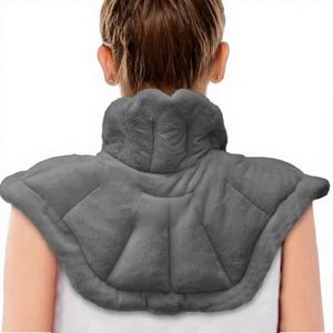 Clay <b>Microwavable</b> Heated Neck & Shoulder Weighted <b>Heating</b> <b>Pad</b> for Hot/Cold Compress Stress Relief Dark Gray - Product Image 1