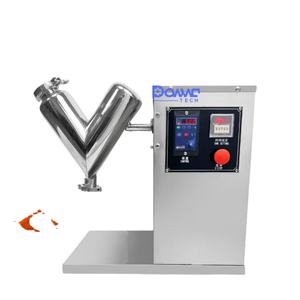 เครื่องผสมผงแห้งในห้องปฏิบัติการ ขนาดเล็ก 5กก. 10กก. SUS304 สำหรับโรงงานผลิต ฟาร์ม  เครื่องกวนแบบสุญญากาศ  ใบพายผสมผงซักฟอกแบบสุญญากาศ - Product Image 1