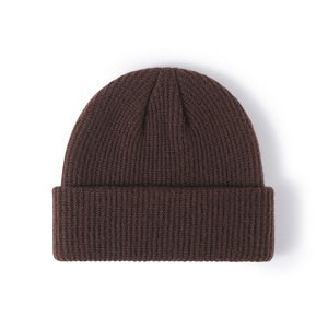 Gorro de punto elástico y delicado sin visera para hombre, ideal para exteriores, con degradado, mantiene el calor, color café, para correr, kit de gorro. - Product Image 6