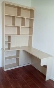 Moderno semplice 120cm estensibile in metallo Computer <span class=keywords><strong>scrivania</strong></span> con libreria combinazione per gli studenti come angolo della camera da letto <span class=keywords><strong>scrivania</strong></span> - Product Image 3