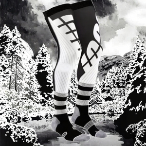 Autumn Motorcycle <b>Compression</b> <b>Knee</b> Brace Sock Top Motocross Protection Sport Running Socks Anti-Skid Spandex/Nylon - Product Image 3