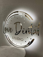 Enseigne rétroéclairée personnalisée en acrylique, logo d'entreprise LED pour salon de beauté, décoration lumineuse, enseigne murale de porte de bureau, plaques 3D personnalisées