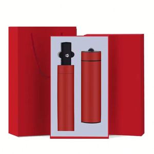 Set de Regalo Empresarial Personalizado con Logotipo Impreso, Taza Térmica de Papel, Paraguas y Caja de Regalo para la Inauguración de la Empresa, Evento de Clientes o Recuerdo - Product Image 1
