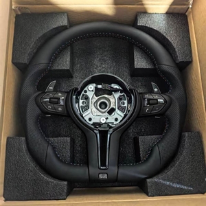 Volant de voiture en cuir en stock pour <span class=keywords><strong>BMW</strong></span> F30 F10 F12 F15 F16 F36 F20 F22 F25 F26 F32 F34 F35 F36 <span class=keywords><strong>E80</strong></span> <span class=keywords><strong>M3</strong></span> M5 E60 E70 E90 E91 - Product Image 2