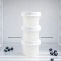 Emballage tendance pour yaourt, pot en plastique PP5, gobelet à pudding, boîte à glace, boîte d'emballage pour dessert, logo personnalisé, vente en gros directe d'usine