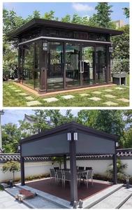 Auvent de parasol en tissu imperméable sur mesure de haute qualité avec cadre en aluminium et métal en fer - Product Image 2