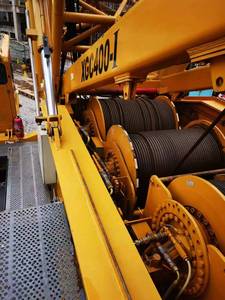 Grúa sobre orugas usada de 400 toneladas, brazo de celosía XGC400-I, maquinaria de elevación de servicio pesado en venta - Product Image 6