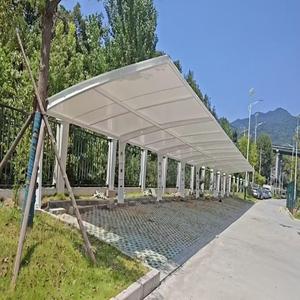 Structure de membrane tendue pour abri de voiture, toit imperméable en PVC/PVDF, abri de voiture préfabriqué, auvent pare-soleil - Product Image 6