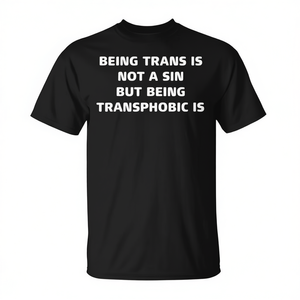 Unisex Adult T-<b>Shirt</b> Short Sleeve Crew Neck Silk Screen Printed LGBT <b>Pride</b> Statement <b>Shirt</b> - Product Image 2