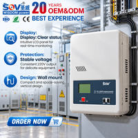 Stabilisateur de tension monophasé 220V TND SVC TSD-5KVA AC en cuivre, régulation automatique de la tension, affichage LCD