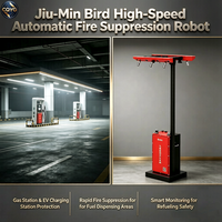 Robot Pemadam Kebakaran Otomatis Kecepatan Tinggi Jiu-Min Bird dengan Agen Novec 1230 untuk Stasiun Gas LNG, Pengisi Daya Kendaraan Listrik Energi Baru, dan Keamanan Kebakaran