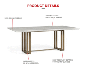 Kích Thước Tùy Chỉnh Thiêu Kết Đá Nội Thất Văn Phòng Điều Hành Hội Nghị Bảng Thương Mại Đồ Nội Thất Phòng Họp Bảng Với Ổ Cắm - Product Image 2