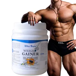 Weight Gainer Pulver Whey Protein Isolat Pulver 100% Halal Healthcare Supplement Mass Weight Gainer Muskel wachstum Molke Protein