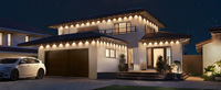 Lumières LED RGB pour avant-toits DC220V, étanches IP67, contrôlables par application, multicolores, modernes, éclairage ponctuel extérieur permanent, vente chaude