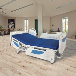 Lit d'hôpital manuel pliable et réglable en métal à 2 fonctions, de haute qualité, vente en gros d'usine, garantie de 2 ans pour usage en <span class=keywords><strong>clinique</strong></span> et hôpital - Product Image 4