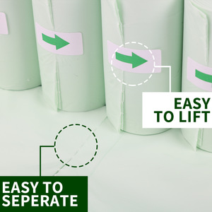 100% sacs de crottes de chien compostables à base de légumes amidon de maïs sacs de crottes de chien sacs de crottes non parfumés rouleaux de recharge - Product Image 4