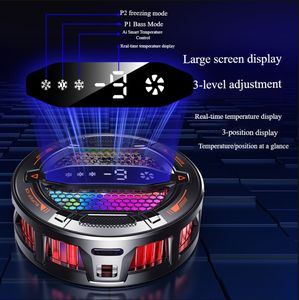 Produit phare : Refroidisseur de téléphone gaming intelligent à contrôle de température IA avec écran LED et refroidissement semi-conducteur <span class=keywords><strong>pour</strong></span> accessoires de téléphone gaming - Product Image 4