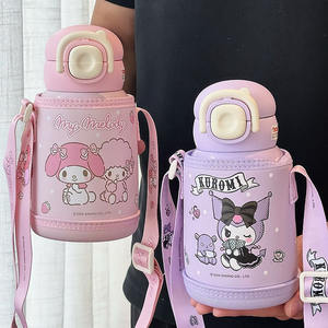 ขวดน้ำเก็บอุณหภูมิซานริโอ คุโรมิ สแตนเลส 316 สำหรับเด็ก ของขวัญเปิดเทอม พร้อมสายสะพาย - Product Image 3