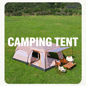 Carpa de Camping Familiar para 8-12 Personas, Impermeable, Fácil de Instalar, con Una Habitación, Ventanas de Ventilación para las Cuatro Estaciones, Tela Oxford, para Exteriores - Product Image 2