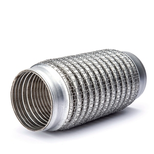 <span class=keywords><strong>Tubo</strong></span> de <span class=keywords><strong>tubo</strong></span> flexible de escape trenzado SS304 con enclavamiento para piezas de escape Automotrices - Product Image 5