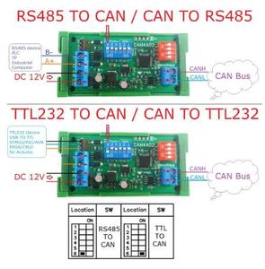 CAN to RS485 RS232 RS422 CANBUS 직렬 프로토콜 변환기 양방향 투명 데이터 전송 모듈 Eletechsup CAN4A02 CAN 2.0 - Product Image 2