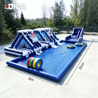 Parc aquatique gonflable personnalisable, respectueux de l'environnement, en PVC, pour la plage et les activités aquatiques