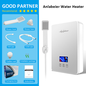 CE certified 220V 3KW-6KW LED Digital Display Instant Electric Water Heater Quick Replied for <b>Shower</b> - Product Image 2
