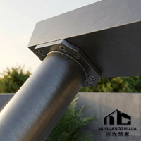 Pergola robuste en aluminium 6063-T6 avec revêtement en poudre écologique, toit à lames orientables imperméable, pour jardin extérieur
