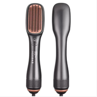 Mini peigne lissant, respectueux des cheveux, pour le lissage et la bouclure. Compatible avec les prises EU/US/UK
