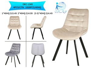 Juego de Comedor Redondo con 6 Sillas, Silla de Comedor Móvil - Product Image 2