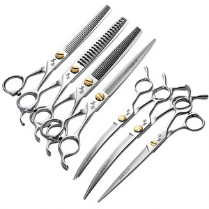 Maclura - Juego de Tijeras Curvas de Alta Calidad para Adelgazar y Desenredar el Pelo de Mascotas, 30 Piezas, 6.5/7 Pulgadas, Acero Inoxidable, Alta Dureza - Product Image 3