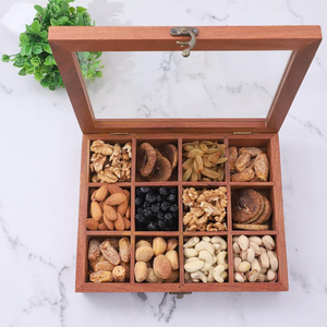 Đa-Chức Năng Gỗ Lưu Trữ Box Với 12 Phần Masala Dabba Tổ Chức Ấn Độ Gia Vị Lưu Trữ Container - Product Image 6