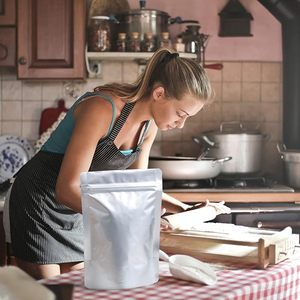 Sacchetto di alluminio Mylar recort Doypack sacchetto argento per uso alimentare 121 gradi Celsius sottovuoto per la conservazione degli alimenti Stand up recort sacchetti - Product Image 5