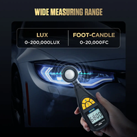AUTOOL Foot-Candle TE301 Luxmètre numérique de mesure de puissance, source de lumière et calibrateur