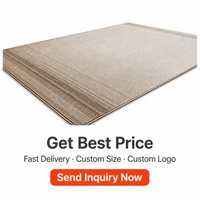 Tapis de salon tuftés 100 % polyester personnalisés, tapis de bain luxueux en peluche, absorbant et à séchage rapide, design spa, décoration de salle de douche, taupe