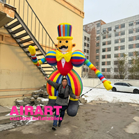 Marionnette de clown gonflable en promotion pour les tournées commerciales |   Marionnette de clown à doigts la plus vendue |   Marionnette gonflable publicitaire de clown