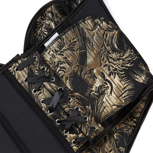Sous-vêtements sculptants pour femme, sans bretelles, imprimé doré, avec effet gainant et respirant, style bustier sexy - Product Image 2