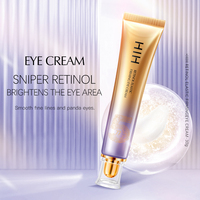 Crème Contour des Yeux Végétalienne au Rétinol HIH Marque Privée, Élimine les Cernes et les Poches, Antirides Anti-Âge, pour le Soin du Visage