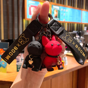 Llavero de Acrílico con Diseño de Bulldog Francés, para Mujer y Hombre, para Mochila, Coche, Llavero con Cachorro, Regalo para Parejas, Llavero de Mascota - Product Image 1