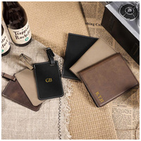 Accessoires de voyage d'affaires : Étiquettes de bagage vierges en PU style simplicité urbaine pour gravure laser – Fournitures en gros pour salons professionnels
