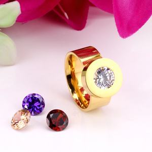 Crystal Rings for Men and Women Stainless Steel Special <b>Changed</b> Crystal Ring Classic Elegant Wedding Jewelry Wholesale - Product Image 5